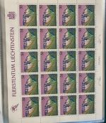 LIECHTENSTEIN Kleinbogen Sammlung 1977-1989 postfrisch - in 4 ETB-Alben