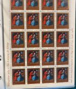 LIECHTENSTEIN Kleinbogen Sammlung 1977-1989 postfrisch - in 4 ETB-Alben