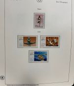 Olympische Spiele 1980 - postfrische Motivsammlung - in zwei KABE Klemmbindern