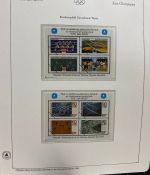 Olympische Spiele 1980 - postfrische Motivsammlung - in zwei KABE Klemmbindern