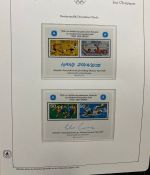 Olympische Spiele 1980 - postfrische Motivsammlung - in zwei KABE Klemmbindern