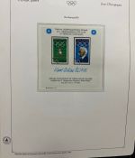 Olympische Spiele 1980 - postfrische Motivsammlung - in zwei KABE Klemmbindern