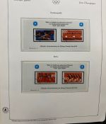 Olympische Spiele 1980 - postfrische Motivsammlung - in zwei KABE Klemmbindern