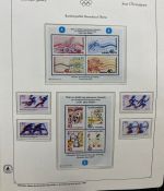Olympische Spiele 1980 - postfrische Motivsammlung - in zwei KABE Klemmbindern