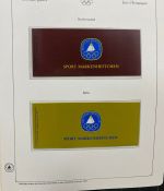 Olympische Spiele 1980 - postfrische Motivsammlung - in zwei KABE Klemmbindern