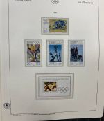 Olympische Spiele 1980 - postfrische Motivsammlung - in zwei KABE Klemmbindern