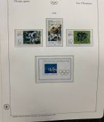 Olympische Spiele 1980 - postfrische Motivsammlung - in zwei KABE Klemmbindern