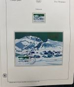 Olympische Spiele 1980 - postfrische Motivsammlung - in zwei KABE Klemmbindern