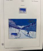 Olympische Spiele 1980 - postfrische Motivsammlung - in zwei KABE Klemmbindern