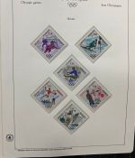 Olympische Spiele 1980 - postfrische Motivsammlung - in zwei KABE Klemmbindern