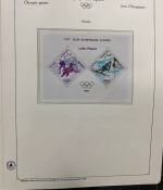 Olympische Spiele 1980 - postfrische Motivsammlung - in zwei KABE Klemmbindern