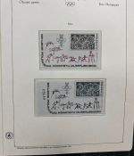Olympische Spiele 1980 - postfrische Motivsammlung - in zwei KABE Klemmbindern