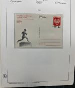 Olympische Spiele 1980 - postfrische Motivsammlung - in zwei KABE Klemmbindern