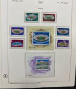 Olympische Spiele 1980 - postfrische Motivsammlung - in zwei KABE Klemmbindern
