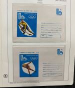 Olympische Spiele 1980 - postfrische Motivsammlung - in zwei KABE Klemmbindern