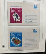 Olympische Spiele 1980 - postfrische Motivsammlung - in zwei KABE Klemmbindern