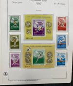 Olympische Spiele 1980 - postfrische Motivsammlung - in zwei KABE Klemmbindern