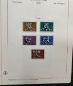 Olympische Spiele 1980 - postfrische Motivsammlung - in zwei KABE Klemmbindern