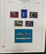 Olympische Spiele 1980 - postfrische Motivsammlung - in zwei KABE Klemmbindern