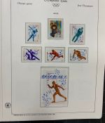 Olympische Spiele 1980 - postfrische Motivsammlung - in zwei KABE Klemmbindern