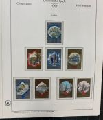 Olympische Spiele 1980 - postfrische Motivsammlung - in zwei KABE Klemmbindern