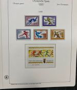 Olympische Spiele 1980 - postfrische Motivsammlung - in zwei KABE Klemmbindern