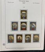 Olympische Spiele 1980 - postfrische Motivsammlung - in zwei KABE Klemmbindern