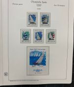 Olympische Spiele 1980 - postfrische Motivsammlung - in zwei KABE Klemmbindern