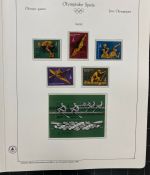 Olympische Spiele 1980 - postfrische Motivsammlung - in zwei KABE Klemmbindern