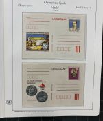 Olympische Spiele 1980 - postfrische Motivsammlung - in zwei KABE Klemmbindern