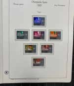 Olympische Spiele 1980 - postfrische Motivsammlung - in zwei KABE Klemmbindern