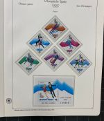 Olympische Spiele 1980 - postfrische Motivsammlung - in zwei KABE Klemmbindern
