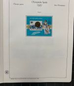 Olympische Spiele 1980 - postfrische Motivsammlung - in zwei KABE Klemmbindern