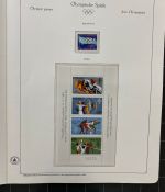 Olympische Spiele 1980 - postfrische Motivsammlung - in zwei KABE Klemmbindern