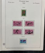 Olympische Spiele 1980 - postfrische Motivsammlung - in zwei KABE Klemmbindern