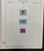 Olympische Spiele 1980 - postfrische Motivsammlung - in zwei KABE Klemmbindern