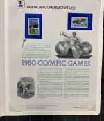 Olympische Spiele 1980 - postfrische Motivsammlung - in zwei KABE Klemmbindern