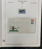 Olympische Spiele 1980 - postfrische Motivsammlung - in zwei KABE Klemmbindern