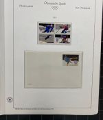 Olympische Spiele 1980 - postfrische Motivsammlung - in zwei KABE Klemmbindern