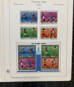 Olympische Spiele 1980 - postfrische Motivsammlung - in zwei KABE Klemmbindern