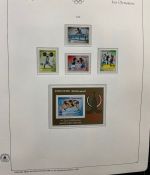 Olympische Spiele 1980 - postfrische Motivsammlung - in zwei KABE Klemmbindern