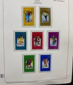 Olympische Spiele 1980 - postfrische Motivsammlung - in zwei KABE Klemmbindern