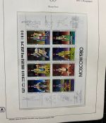 Olympische Spiele 1980 - postfrische Motivsammlung - in zwei KABE Klemmbindern