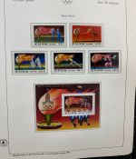 Olympische Spiele 1980 - postfrische Motivsammlung - in zwei KABE Klemmbindern