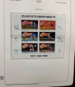 Olympische Spiele 1980 - postfrische Motivsammlung - in zwei KABE Klemmbindern