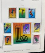 Olympische Spiele 1980 - postfrische Motivsammlung - in zwei KABE Klemmbindern