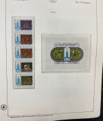 Olympische Spiele 1980 - postfrische Motivsammlung - in zwei KABE Klemmbindern