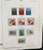Olympische Spiele 1980 - postfrische Motivsammlung - in zwei KABE Klemmbindern
