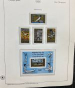 Olympische Spiele 1980 - postfrische Motivsammlung - in zwei KABE Klemmbindern