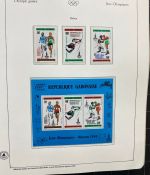 Olympische Spiele 1980 - postfrische Motivsammlung - in zwei KABE Klemmbindern